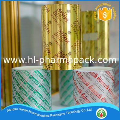 PTP Aluminum Blister Foils For Pharmaceuticals In Rolls With Printing Logo And Words