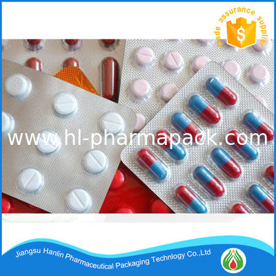 PTP Aluminum Blister Foils For Pharmaceuticals In Rolls With Printing Logo And Words