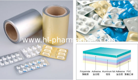 NY25 AL45 PVC60 cold forming alu alu blister foil