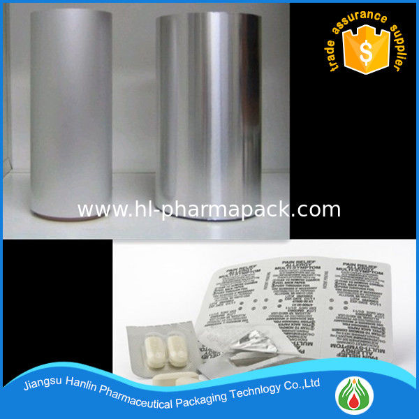 Pharmaceutical packing tablets and capsules with alloy 8011 H18 pharmaceutical printed blister alu foil