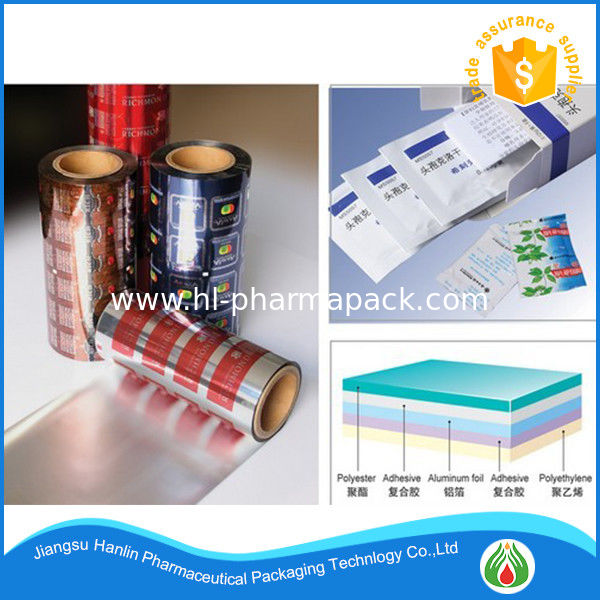composited treatment packaging film pet+aluminum foil+pe from china for making sachets