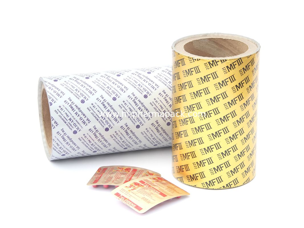 O/H18 Temper OP/AL/VC structure aluminum foil roll for pills capsules tablets